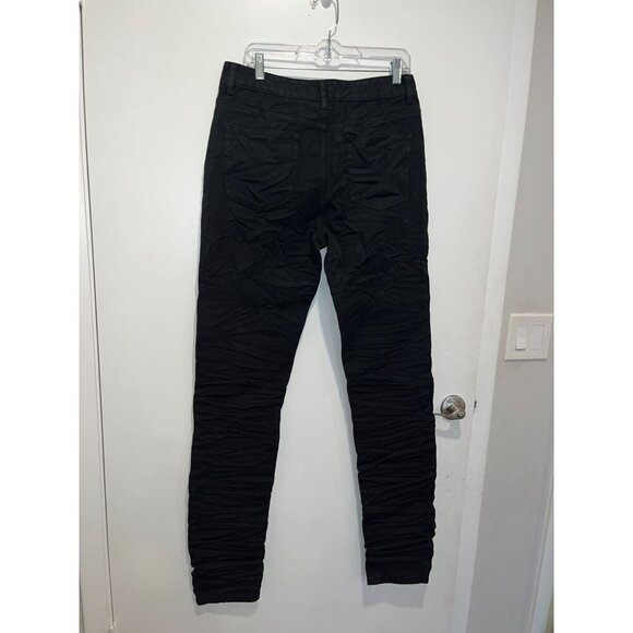 NWT Jaded London Black Coated Stacked  Straight Leg  Jeans Men's Size 32x32 - Picture 5 of 11